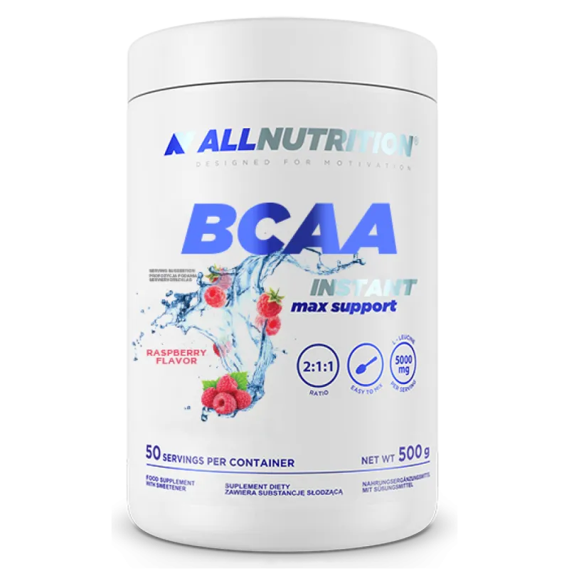 Комплекс аминокислот, BCAA Max Support Instant - 500g Raspberry