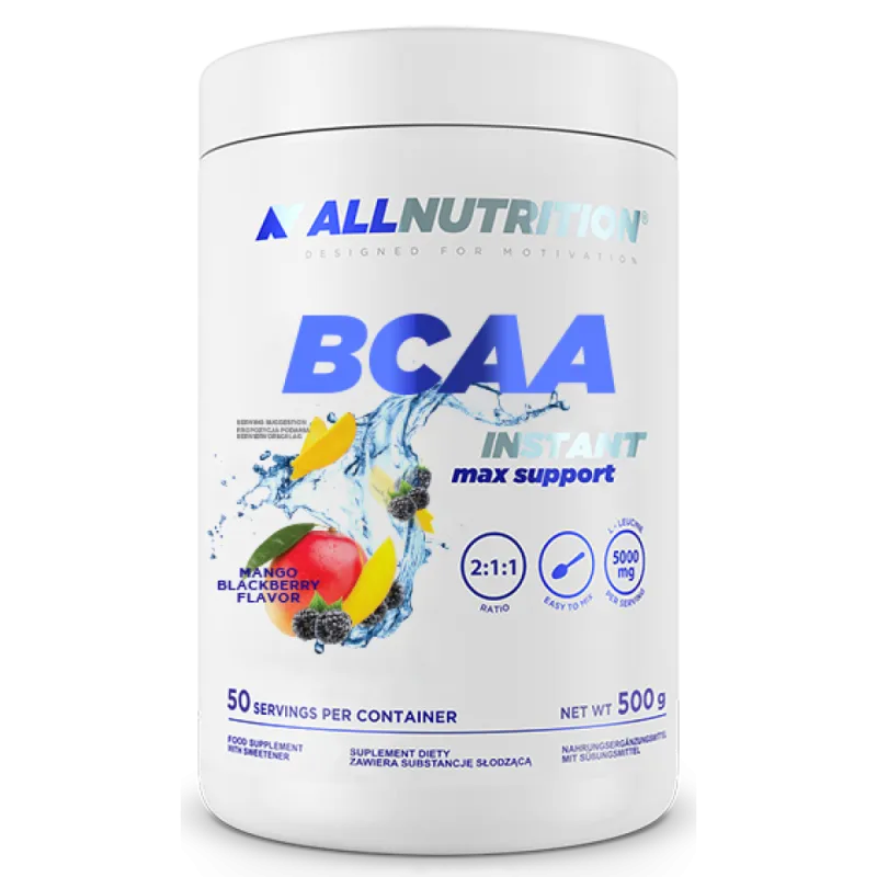 Комплекс амінокислот, BCAA Max Support Instant - 500g Mango Blackberry