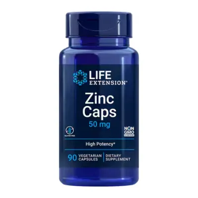 Цинк, Zinc Caps 50mg - 90 veg caps