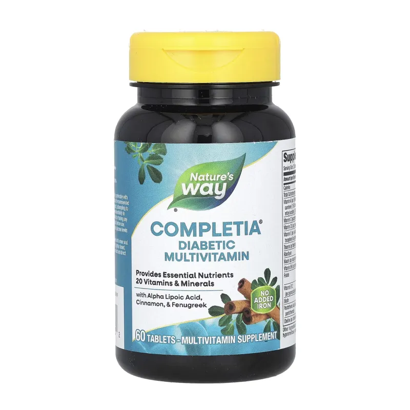 Мультивитамины для диабетиков, Completia Diabetic (Iron-Free) - 60 tabs