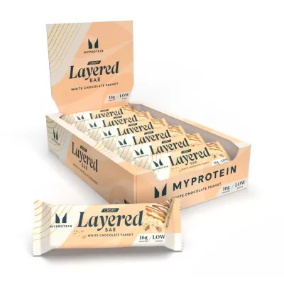 Протеиновые батончики, Crispy Layered - 12x58g White Chocolate Peanut