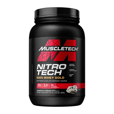 Протеїн, Nitro Tech 100% Whey Gold - 908g Cookies and Cream