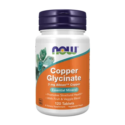 Медь глицинат, Copper Glycinate 3mg - 120 tabs