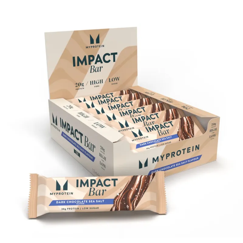 Impact Protein Bar - 12x64g Dark Chocolate Sea Salt