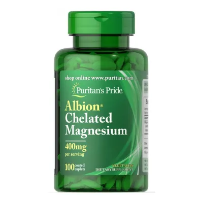 Хелатований Магній, Albion Chelated Magnesium 400mg - 100caps