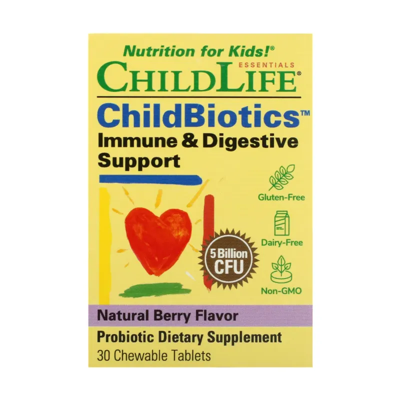 Пробиотики для детей, ChildBiotics Immune Digestive Support - 30 chewables
