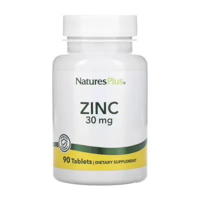 Цинк 30мг Nature's Plus — 90 таблеток, для імунітету
