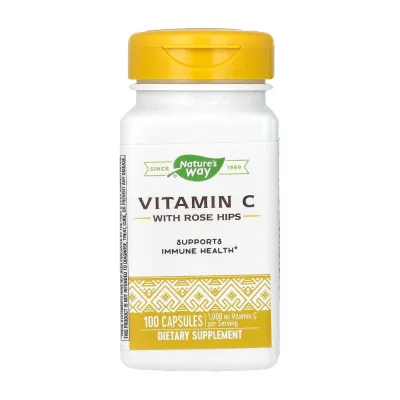 Вітамін С, Vitamin C Rose Hips - 100 caps
