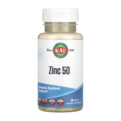 Комплекс хелатного цинка, Zinc 50mg - 60 tabs
