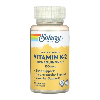 Витамин К2, Triple Strength Vit K-2 MK-7 150mcg - 30 veg caps