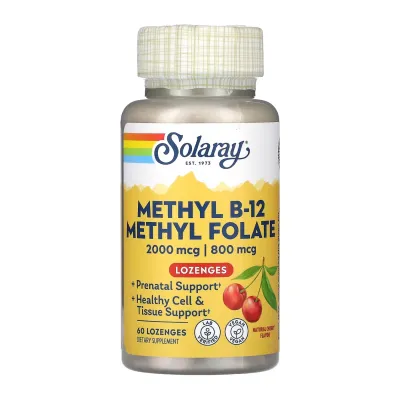 Метил Б12 и Метил Фолат, Methyl B-12 & Methyl Folate - 60 caps