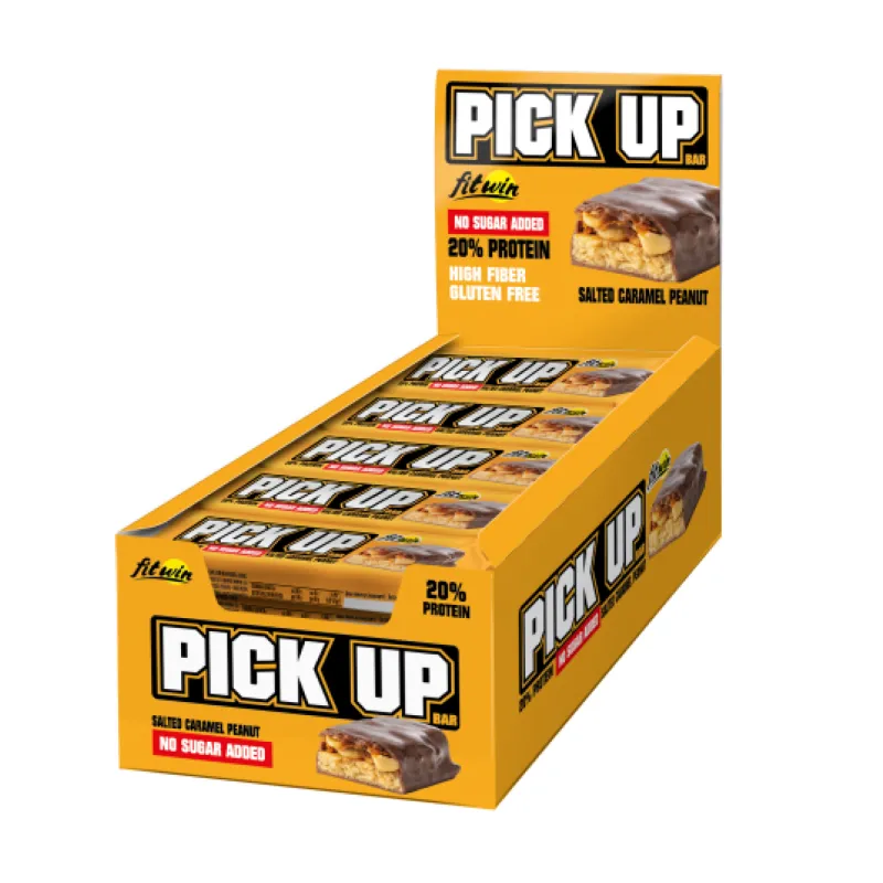 Протеїнові батончики, PickUp - 24x45g Salted Caramel Peanut