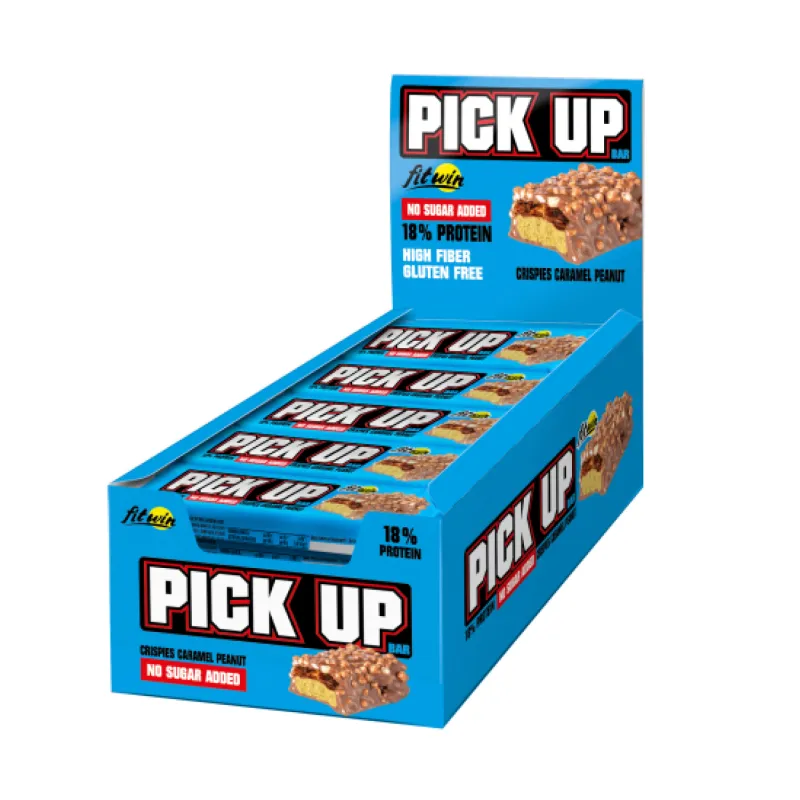 Протеиновые батончики, PickUp Crispies - 20x45g Caramel Peanut