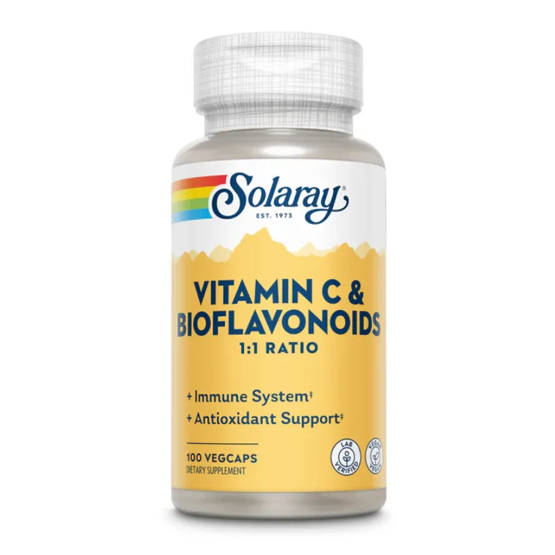 Витамин С с биофлавоноидами, Vitamin C & Bioflavonoids 1:1 500mg - 100 vcaps