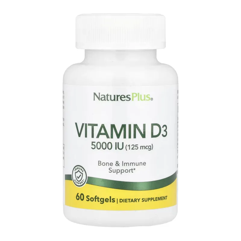 Витамин Д3, Vitamin D3 5000 IU - 60 softgels