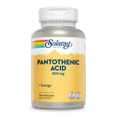 Пантотенова кислота, Pantothenic Acid 500mg - 100 veg caps