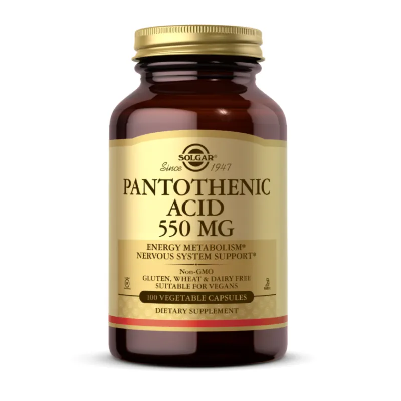 Пантотеновая кислота, Pantothenic Acid 550mg - 100 vcaps