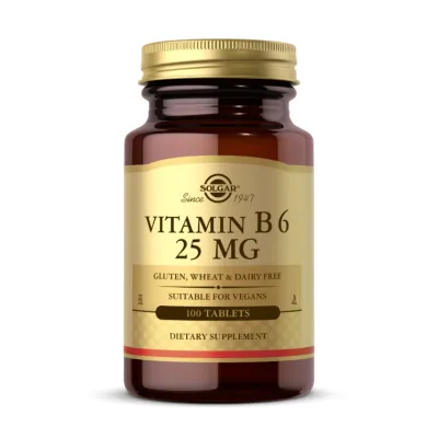 Вітамін Б6, Vitamin B6 25mg - 100 tabs