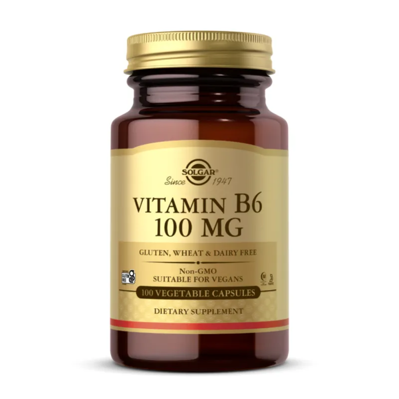 Витамин Б6, Vitamin B6 100mg - 100 vcaps