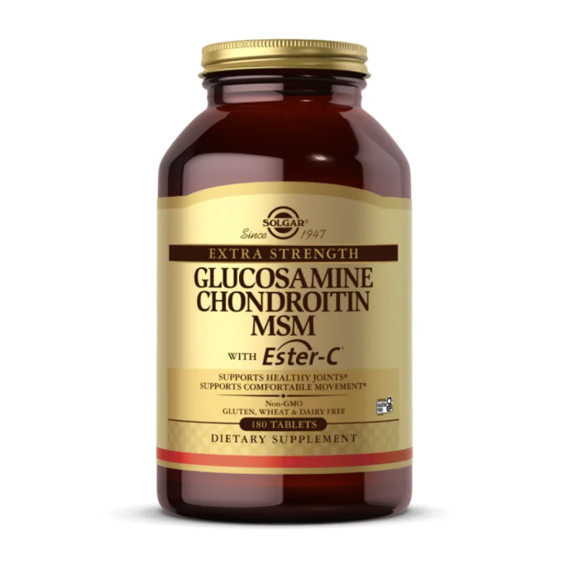 Глюкозамин Хондроитин и МСМ, Extra Strength Glucosamine Chondroitin MSM with Ester-C® - 180 tabs