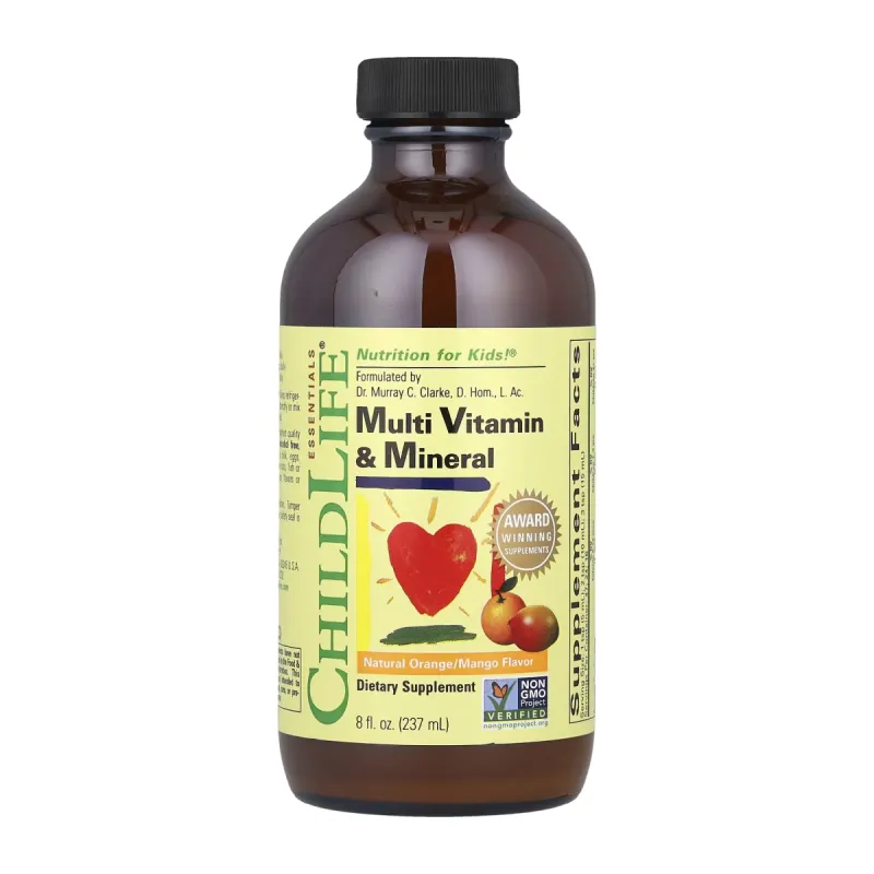 Мультивитамины и минералы для детей, Multi Vitamin & Mineral - 237ml Natural Orange Mango