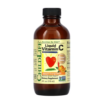 Жидкий витамин С для детей, Vitamin C (Liquid) - 118 ml Orange