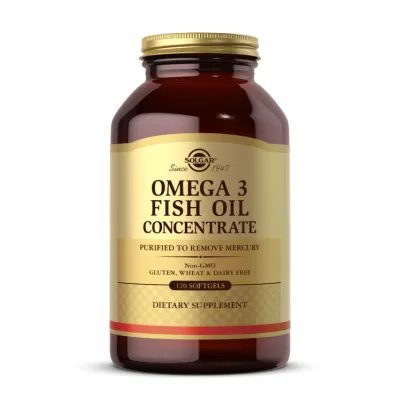 Омега 3, Omega-3 Fish Oil Concentrate - 120 softgels