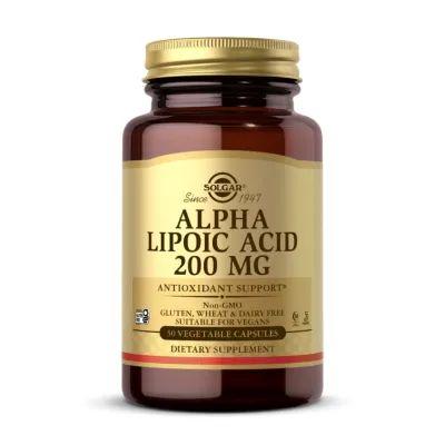 Альфа-Липоевая кислота, Alpha Lipoic Acid 200mg - 50 vcaps