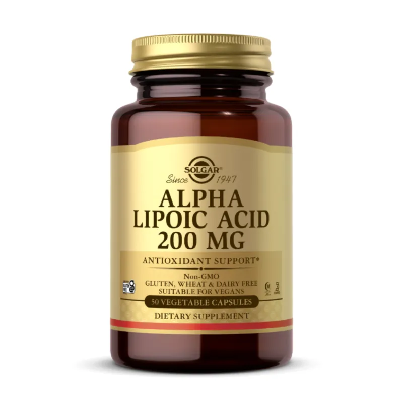 Альфа-Ліпоєва кислота, Alpha Lipoic Acid 200mg - 50 vcaps
