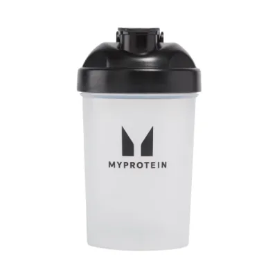Шейкер, Plastic Shaker - 600ml Clear Black