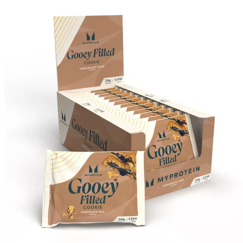 Протеїнове печиво, Protein Filled Cookie - 12x75g Chocolate Chip