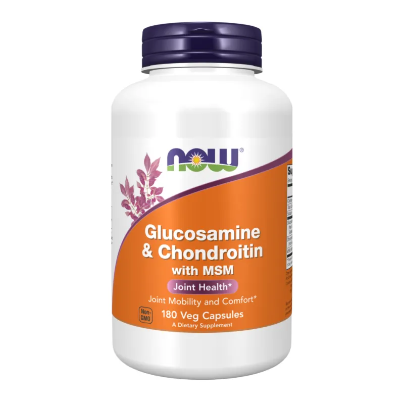 Глюкозамин, хондроитин и МСМ, Glucosamine & Chondroitin with MSM - 180 vcaps