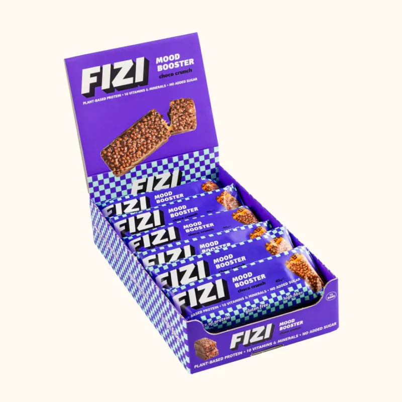 Батончики, Fizi Mood Booster - 24x40g Choco Crunch
