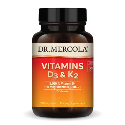Витамин Д3 с К2, Vitamins D3 & K2 - 30 caps