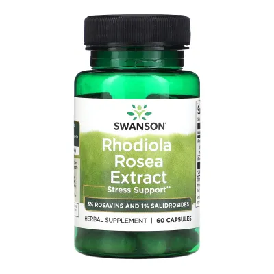Родіола Swanson (Rhodiola Rosea Extract) — 60 капсул