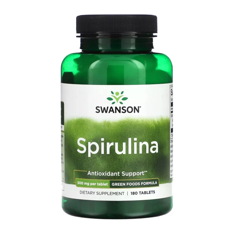 Спирулина, Spirulina 500mg - 180 tabs