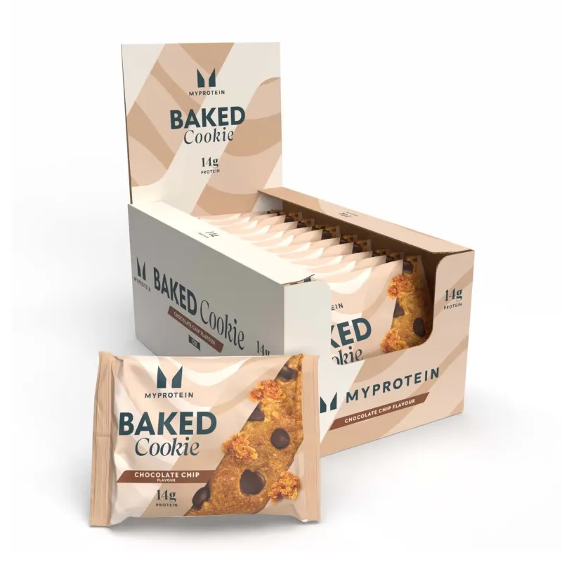 Протеїнове печиво Baked Cookie — 12×75 г, шоколадна крихта