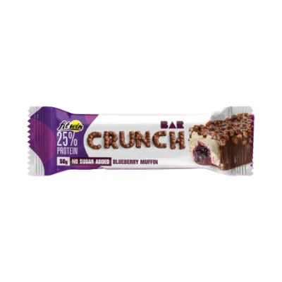 Протеиновые батончики, Crunch Bar - 12x50g Blueberry Muffin