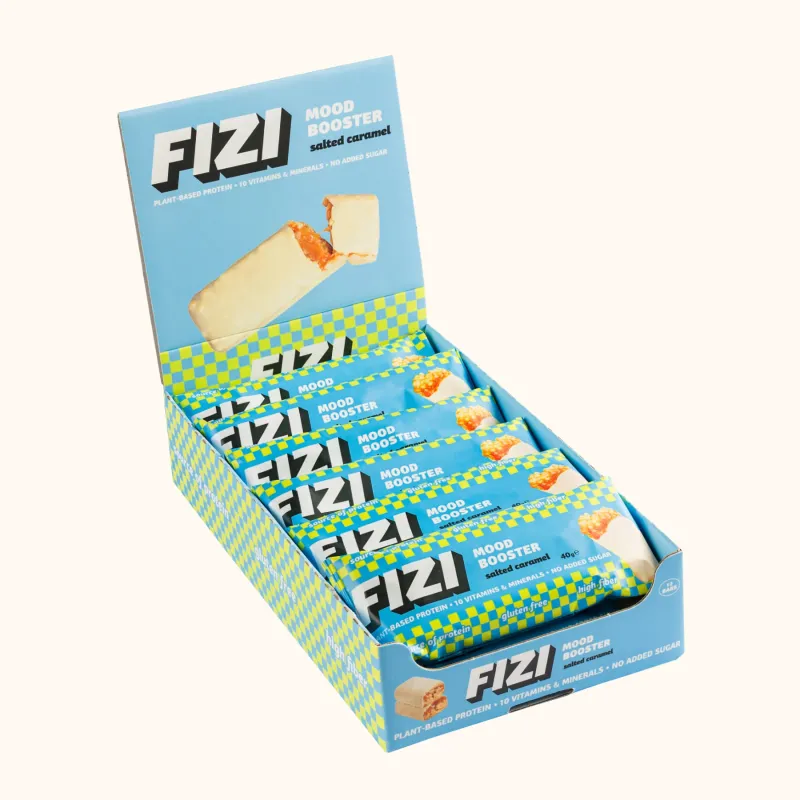 Батончики, Mood Booster - 24x40g Salted Caramel
