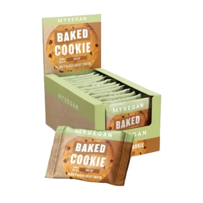 Протеїновий батончик Myprotein (Myvegan Baked Cookie) — 12×75 г, choc chip