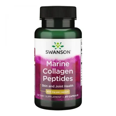 Коллаген I типа, Type I Hydrolyzed Marine Collagen Peptides 400mg - 60 caps