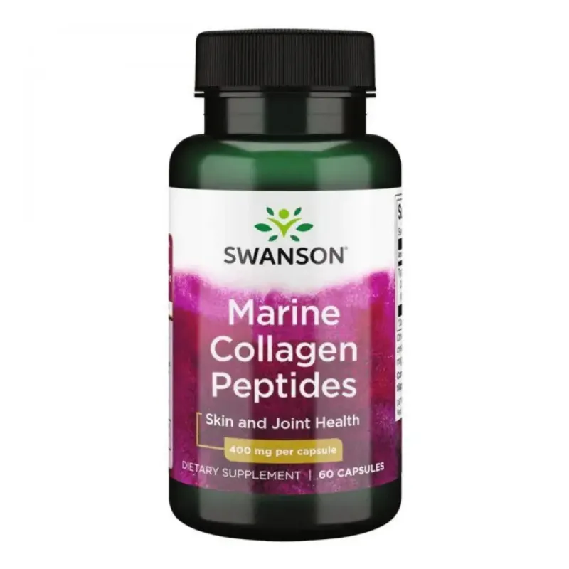 Коллаген I типа, Type I Hydrolyzed Marine Collagen Peptides 400mg - 60 caps