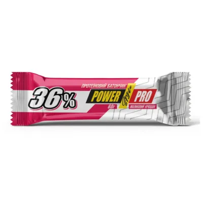 Протеїнові батончики, Protein Bar 36% - 20х60g Raspberry Crushon