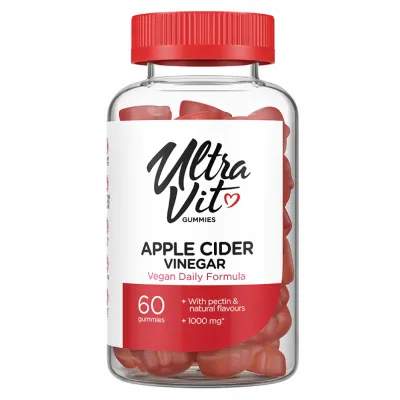 Яблочный уксус в жевательных пастилках, Apple Cider Vinegar - 60 gummies