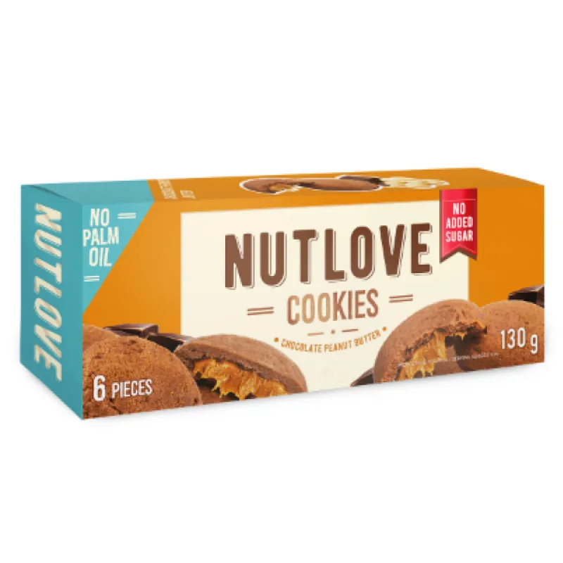 Печиво без цукру, Nutlove Cookies -130g Chocolate Peanut Butter