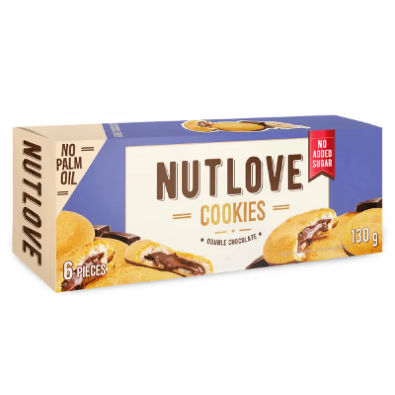 Печиво без цукру, Nutlove Cookies -130g Double Chocolate