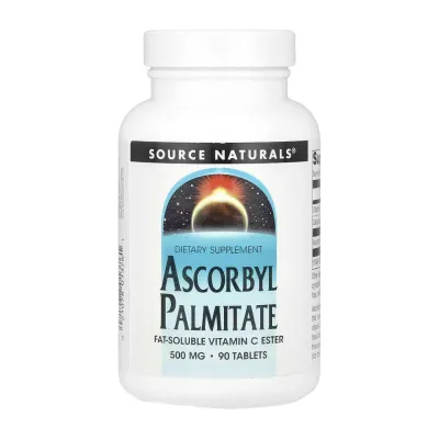 Аскорбіл пальмітат Ascorbyl Palmitate 500mg — 90 таблеток для щоденної підтримки