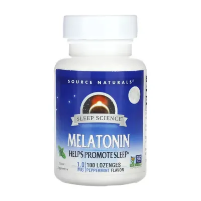Мелатонин, Sleep Science® Melatonin 1mg Peppermint - 100 lozenges