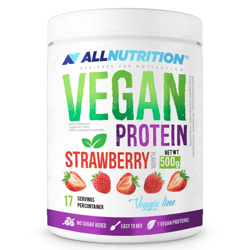 Веганский протеин, Vegan Protein - 500g Strawberry