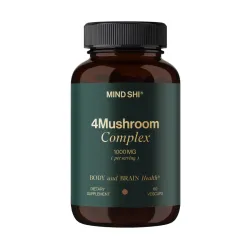 Комплекс 4 грибів, 4Mushroom Complex 1000 mg - 60 vegcaps
